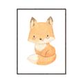 Picture of Woodland animals fox, _GroupedProduct_Rectangle_Portrait_Mini_ _GroupedProduct_Rectangle_Portrait_Canvas_Framed_