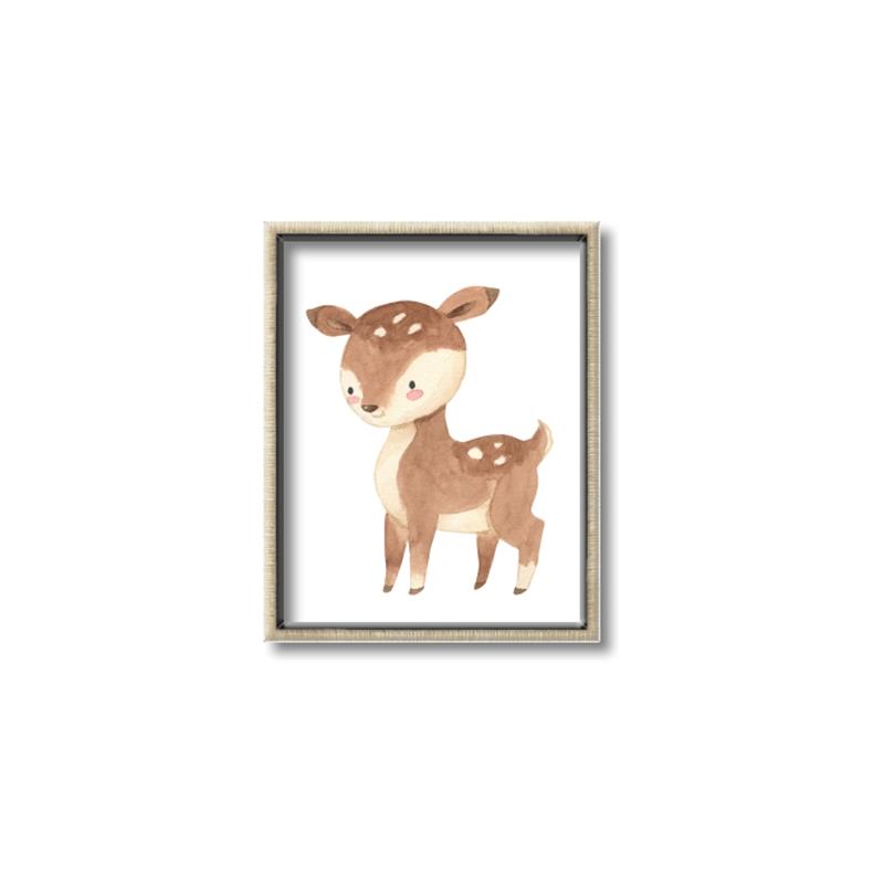 Picture of Woodland animals Deer _GroupedProduct_Rectangle_Portrait_Mini_ _GroupedProduct_Rectangle_Portrait_Canvas_Framed_