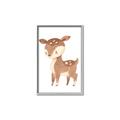 Picture of Woodland animals Deer _GroupedProduct_Rectangle_Portrait_Mini_ _GroupedProduct_Rectangle_Portrait_Canvas_Framed_