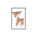 Picture of Woodland animals Deer _GroupedProduct_Rectangle_Portrait_Mini_ _GroupedProduct_Rectangle_Portrait_Canvas_Framed_