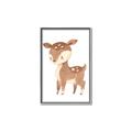 Picture of Woodland animals Deer _GroupedProduct_Rectangle_Portrait_Mini_ _GroupedProduct_Rectangle_Portrait_Canvas_Framed_
