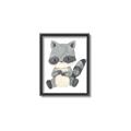 Picture of Woodland animals Raccoon _GroupedProduct_Rectangle_Portrait_Mini_ _GroupedProduct_Rectangle_Portrait_Canvas_Framed_