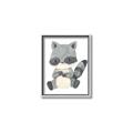 Picture of Woodland animals Raccoon _GroupedProduct_Rectangle_Portrait_Mini_ _GroupedProduct_Rectangle_Portrait_Canvas_Framed_