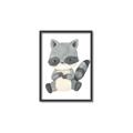 Picture of Woodland animals Raccoon _GroupedProduct_Rectangle_Portrait_Mini_ _GroupedProduct_Rectangle_Portrait_Canvas_Framed_