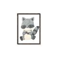 Picture of Woodland animals Raccoon _GroupedProduct_Rectangle_Portrait_Mini_ _GroupedProduct_Rectangle_Portrait_Canvas_Framed_