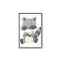 Picture of Woodland animals Raccoon _GroupedProduct_Rectangle_Portrait_Mini_ _GroupedProduct_Rectangle_Portrait_Canvas_Framed_