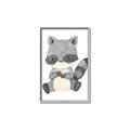 Picture of Woodland animals Raccoon _GroupedProduct_Rectangle_Portrait_Mini_ _GroupedProduct_Rectangle_Portrait_Canvas_Framed_