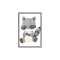 Picture of Woodland animals Raccoon _GroupedProduct_Rectangle_Portrait_Mini_ _GroupedProduct_Rectangle_Portrait_Canvas_Framed_