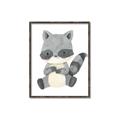 Picture of Woodland animals Raccoon _GroupedProduct_Rectangle_Portrait_Mini_ _GroupedProduct_Rectangle_Portrait_Canvas_Framed_