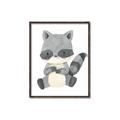 Picture of Woodland animals Raccoon _GroupedProduct_Rectangle_Portrait_Mini_ _GroupedProduct_Rectangle_Portrait_Canvas_Framed_