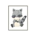 Picture of Woodland animals Raccoon _GroupedProduct_Rectangle_Portrait_Mini_ _GroupedProduct_Rectangle_Portrait_Canvas_Framed_