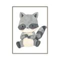 Picture of Woodland animals Raccoon _GroupedProduct_Rectangle_Portrait_Mini_ _GroupedProduct_Rectangle_Portrait_Canvas_Framed_