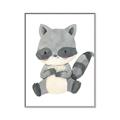 Picture of Woodland animals Raccoon _GroupedProduct_Rectangle_Portrait_Mini_ _GroupedProduct_Rectangle_Portrait_Canvas_Framed_