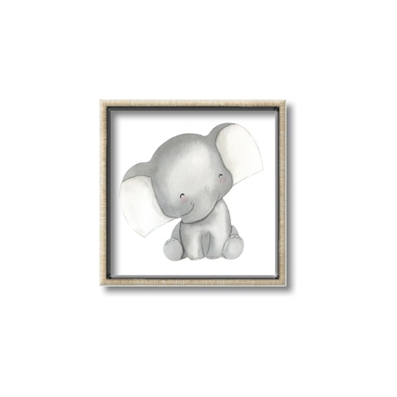 Picture of Lovely Elephant _GroupedProduct_Square_Mini_ _GroupedProduct_Square_Canvas_Framed_