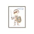 Picture of knight illustration for kids I _GroupedProduct_Rectangle_Portrait_Mini_ _GroupedProduct_Rectangle_Portrait_Canvas_Framed_