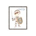 Picture of knight illustration for kids I _GroupedProduct_Rectangle_Portrait_Mini_ _GroupedProduct_Rectangle_Portrait_Canvas_Framed_