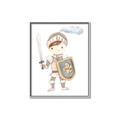 Picture of knight illustration for kids I _GroupedProduct_Rectangle_Portrait_Mini_ _GroupedProduct_Rectangle_Portrait_Canvas_Framed_