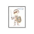 Picture of knight illustration for kids I _GroupedProduct_Rectangle_Portrait_Mini_ _GroupedProduct_Rectangle_Portrait_Canvas_Framed_