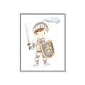 Picture of knight illustration for kids I _GroupedProduct_Rectangle_Portrait_Mini_ _GroupedProduct_Rectangle_Portrait_Canvas_Framed_