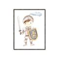 Picture of knight illustration for kids I _GroupedProduct_Rectangle_Portrait_Mini_ _GroupedProduct_Rectangle_Portrait_Canvas_Framed_