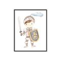 Picture of knight illustration for kids I _GroupedProduct_Rectangle_Portrait_Mini_ _GroupedProduct_Rectangle_Portrait_Canvas_Framed_