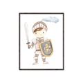 Picture of knight illustration for kids I _GroupedProduct_Rectangle_Portrait_Mini_ _GroupedProduct_Rectangle_Portrait_Canvas_Framed_