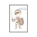 Picture of knight illustration for kids I _GroupedProduct_Rectangle_Portrait_Mini_ _GroupedProduct_Rectangle_Portrait_Canvas_Framed_