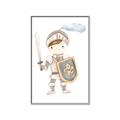Picture of knight illustration for kids I _GroupedProduct_Rectangle_Portrait_Mini_ _GroupedProduct_Rectangle_Portrait_Canvas_Framed_