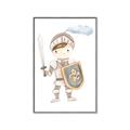 Picture of knight illustration for kids I _GroupedProduct_Rectangle_Portrait_Mini_ _GroupedProduct_Rectangle_Portrait_Canvas_Framed_