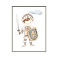 Picture of knight illustration for kids I _GroupedProduct_Rectangle_Portrait_Mini_ _GroupedProduct_Rectangle_Portrait_Canvas_Framed_