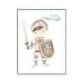 Picture of knight illustration for kids I _GroupedProduct_Rectangle_Portrait_Mini_ _GroupedProduct_Rectangle_Portrait_Canvas_Framed_
