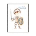 Picture of knight illustration for kids I _GroupedProduct_Rectangle_Portrait_Mini_ _GroupedProduct_Rectangle_Portrait_Canvas_Framed_