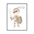 Picture of knight illustration for kids I _GroupedProduct_Rectangle_Portrait_Mini_ _GroupedProduct_Rectangle_Portrait_Canvas_Framed_