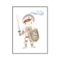 Picture of knight illustration for kids I _GroupedProduct_Rectangle_Portrait_Mini_ _GroupedProduct_Rectangle_Portrait_Canvas_Framed_