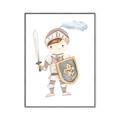 Picture of knight illustration for kids I _GroupedProduct_Rectangle_Portrait_Mini_ _GroupedProduct_Rectangle_Portrait_Canvas_Framed_