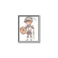 Picture of knight illustration for kids II _GroupedProduct_Rectangle_Portrait_Mini_ _GroupedProduct_Rectangle_Portrait_Canvas_Framed_