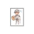 Picture of knight illustration for kids II _GroupedProduct_Rectangle_Portrait_Mini_ _GroupedProduct_Rectangle_Portrait_Canvas_Framed_