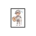Picture of knight illustration for kids II _GroupedProduct_Rectangle_Portrait_Mini_ _GroupedProduct_Rectangle_Portrait_Canvas_Framed_