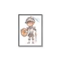 Picture of knight illustration for kids II _GroupedProduct_Rectangle_Portrait_Mini_ _GroupedProduct_Rectangle_Portrait_Canvas_Framed_