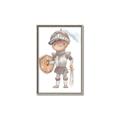 Picture of knight illustration for kids II _GroupedProduct_Rectangle_Portrait_Mini_ _GroupedProduct_Rectangle_Portrait_Canvas_Framed_