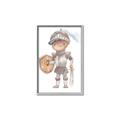 Picture of knight illustration for kids II _GroupedProduct_Rectangle_Portrait_Mini_ _GroupedProduct_Rectangle_Portrait_Canvas_Framed_