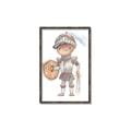 Picture of knight illustration for kids II _GroupedProduct_Rectangle_Portrait_Mini_ _GroupedProduct_Rectangle_Portrait_Canvas_Framed_
