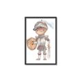 Picture of knight illustration for kids II _GroupedProduct_Rectangle_Portrait_Mini_ _GroupedProduct_Rectangle_Portrait_Canvas_Framed_