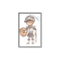 Picture of knight illustration for kids II _GroupedProduct_Rectangle_Portrait_Mini_ _GroupedProduct_Rectangle_Portrait_Canvas_Framed_