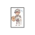 Picture of knight illustration for kids II _GroupedProduct_Rectangle_Portrait_Mini_ _GroupedProduct_Rectangle_Portrait_Canvas_Framed_