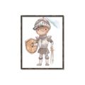 Picture of knight illustration for kids II _GroupedProduct_Rectangle_Portrait_Mini_ _GroupedProduct_Rectangle_Portrait_Canvas_Framed_
