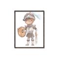 Picture of knight illustration for kids II _GroupedProduct_Rectangle_Portrait_Mini_ _GroupedProduct_Rectangle_Portrait_Canvas_Framed_