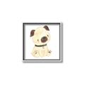 Picture of Watercolor Pug _GroupedProduct_Square_Mini_ _GroupedProduct_Square_Canvas_Framed_