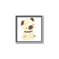 Picture of Watercolor Pug _GroupedProduct_Square_Mini_ _GroupedProduct_Square_Canvas_Framed_