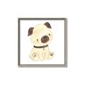 Picture of Watercolor Pug _GroupedProduct_Square_Mini_ _GroupedProduct_Square_Canvas_Framed_